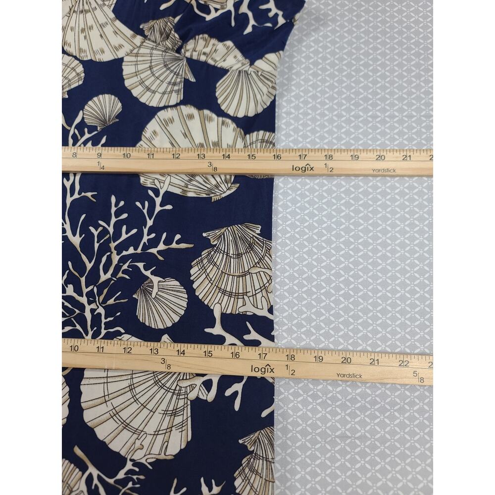 Coastal nautical vibes maxi dress Resort Wear Sz Med navy blue Vacation ready - Picture 5 of 6